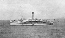 Grantala in hospital ship colours off Suva, Fiji in November 1914 HS Grantala.jpg