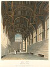 The Great Hall c1817, following James Wyatt's clearance