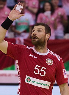 Aliaksandr Tsitou Belarusian handball player