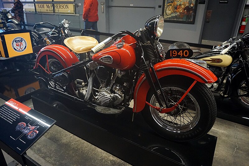 File:Harley-Davidson Museum December 2023 29 (1940 EL--OHV V-Twin).jpg