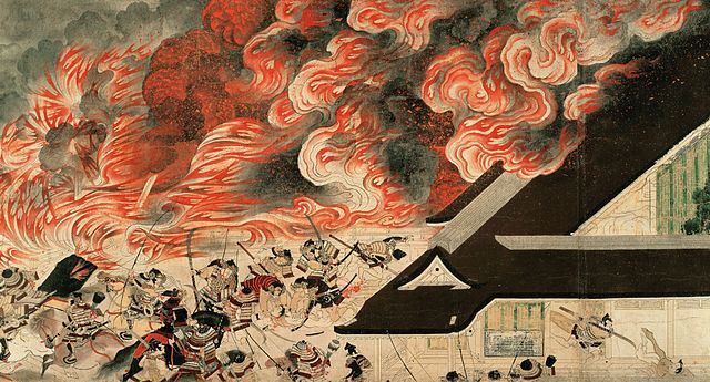 Night Attack on the Sanjō Palace (handscroll detail)