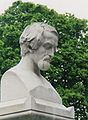 (2) Bust of the ill poet by Louis Hasselriis