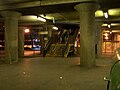 Hicksville Station from street level below the platform