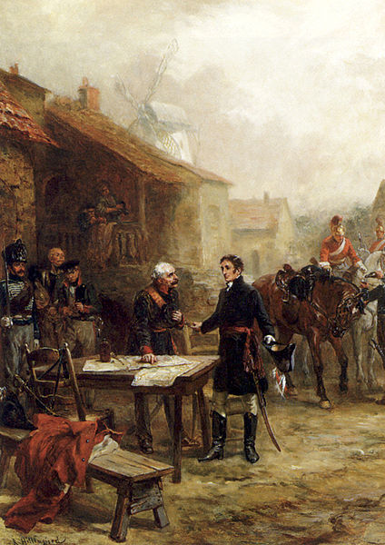 File:Hillingford - Wellington and Blucher Meeting Before the Battle of Waterloo.jpg