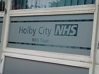 Tanda untuk Holby City rumah Sakit.