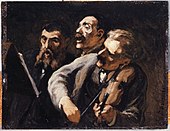 Honoré Daumier - Amatörlerin üçlüsü - PPP40 - Paris şehrinin Güzel Sanatlar Müzesi.jpg