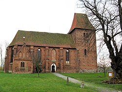 Desa abad pertengahan gereja di Hornstorf