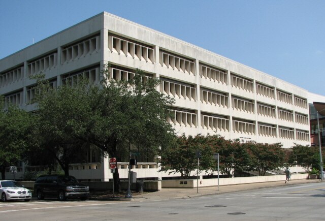 The Houston City Hall Annex in Downtown Houston houses the Administrative Office of City Council (AOCC)