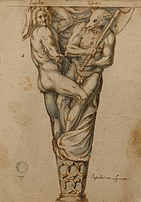 Dessin de Jupiter et Lycaon (1595, musée des Tissus et des Arts décoratifs de Lyon).