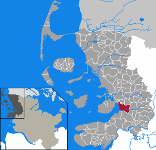 Elhelyezkedése Schleswig-Holstein térképén