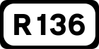 Дорожный щит R136}}