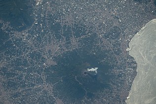 Vesuvio, Pompeii, Golfo di Napoli, a view from ISS