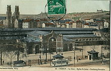 La gare, avant la Première Guerre mondiale.