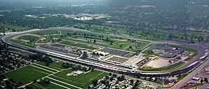 2001 letecký pohled na Indianapolis Motor Speedway