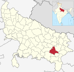 Positionskarte des Distrikts Jaunpur