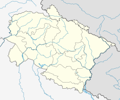 टिहरी बान्ह is located in Uttarakhand