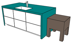 Island plus butcher block