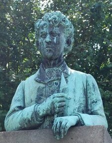 Jakub Rojt, Busta z bronzu, umístěná na pomníku v Domažlicích
