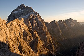 The north side of the Jalovec in the Julian Alps