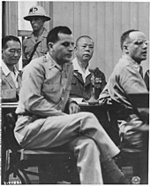 Yamashita (second from right) at his trial in Manila,November 1945 Japanese War Crimes Trials. Manila - NARA - 292613.jpg