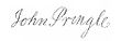 Firma de John Pringle