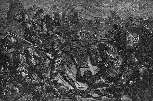 John Quartley's 19th-century depiction of the Battle of Towton