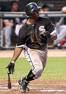 Juan Pierre schlägt mit den White Sox am 8. August 2011