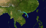 Luglio 1986 Cina tempesta tropicale track.png