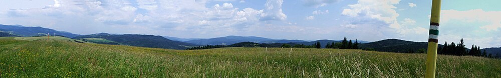 Panorama ze wzgórza Pripor