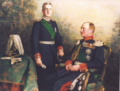 König Friedrich August III von Sachsen mit Kronprinz Georg von Sachsen.png