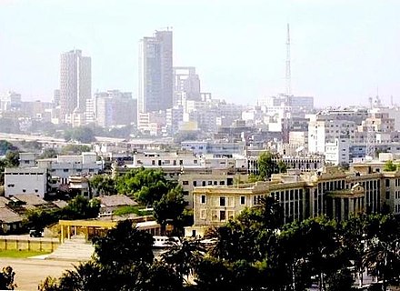 A view of Karachi downtown, the capital of Sindh province