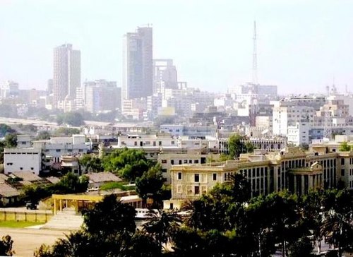 A view of Karachi downtown, the capital of Sindh province