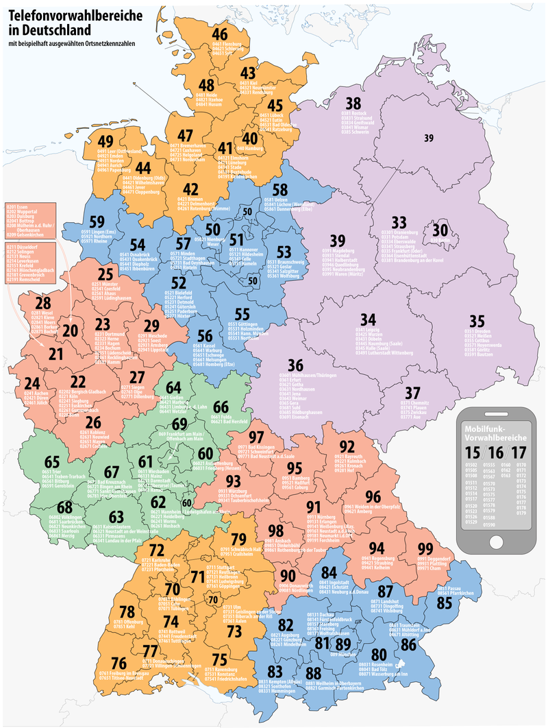 Telefonvorwahl (Deutschland) – Wikipedia