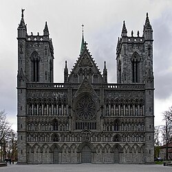 Nidaros Cathedral in Trondheim. Katedra trondheim 1680.jpg