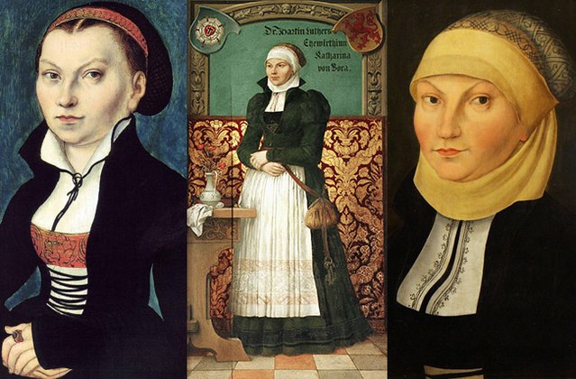 Three depictions of Katharina von Bora