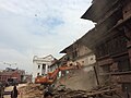 Piața Durbar din Kathmandu, la o zi după cutremur