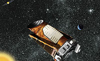 Concepción artística de la Misión Kepler en el sistema solar distante.