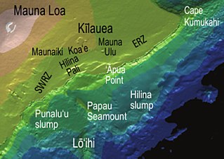 <span class="mw-page-title-main">Hilina Slump</span> Subsided section of the Big Island of Hawaii