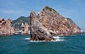 Hongdo is an island in the Yellow Sea located off 71 miles southwest the port of Mokpo covering an area of 2.5 square miles.