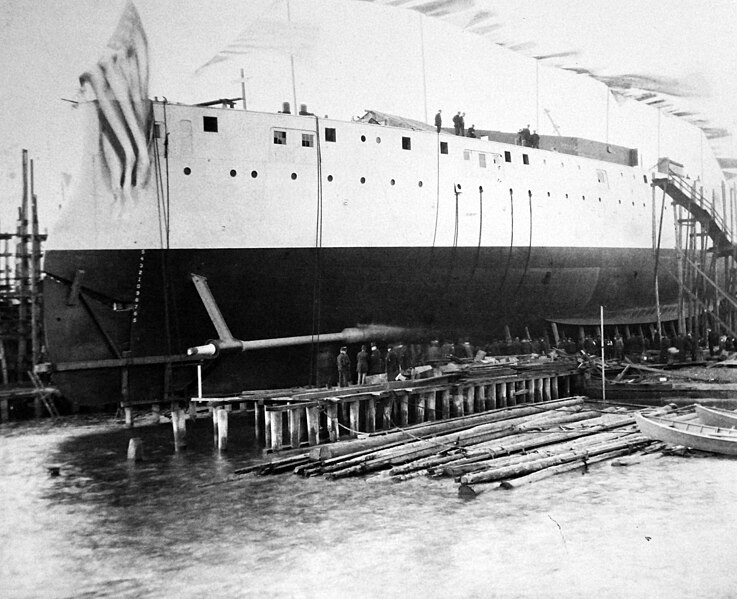 File:Launch of USS New York (BB 34) October 30, 1912, at Brooklyn Navy Yard, New York (25560402352).jpg