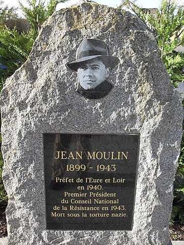 Monument to Jean Moulin, leader of the Resistance