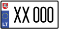 License plate of Lithuania XX 000 trailer (2023) (2)