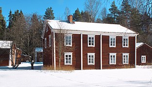 Liinamaan talo Törnävän ulkomuseoalueella.
