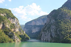 Ústa Limu do Driny jihozápadně od Višegradu