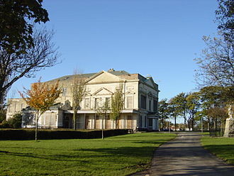 Liscard Hall (now demolished) Liscard Hall, Central Park-by-Sue-Adair.jpg