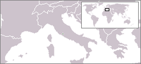 Locatie van Santa Sede / Stato della Citta del Vaticano
