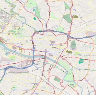 Kokapen mapa/Glasgow erdigunea