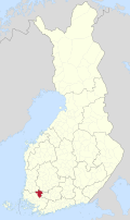 Kaart met de locatie van Loimaa