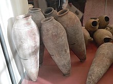 Wine jugs from Abydos, early dynastic. Louvres-anitiquites-egyptiennes-p1010852.jpg