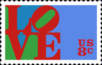 1973 U.S. LOVE stamp
